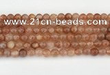 CSS752 15.5 inches 7mm round golden sunstone beads wholesale