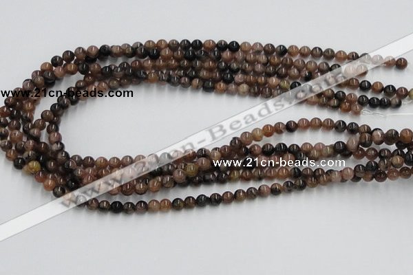 CST02 15.5 inches 6mm round staurolite gemstone beads wholesale