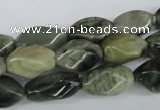 CSW114 15.5 inches 8*16mm twisted rice seaweed quartz beads wholesale