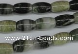 CSW116 15.5 inches 8*12mm drum seaweed quartz beads wholesale
