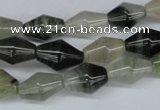 CSW118 15.5 inches 8*14mm rice seaweed quartz beads wholesale