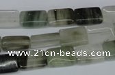 CSW140 15.5 inches 8*12mm rectangle seaweed quartz beads wholesale