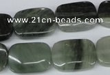CSW143 15.5 inches 13*18mm rectangle seaweed quartz beads wholesale