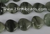 CSW168 15.5 inches 13*13mm heart seaweed quartz beads wholesale