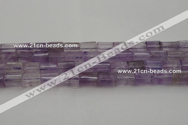 CTB105 15.5 inches 11*15mm faceted tube amethyst gemstone beads
