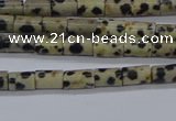 CTB305 15.5 inches 4*6mm tube dalmatian jasper beads wholesale
