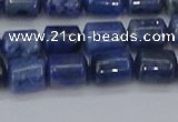 CTB716 15.5 inches 6*8mm tube blue dumortierite beads wholesale