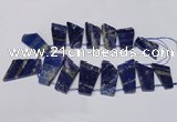 CTD1582 Top drilled 20*35mm - 30*50mm freeform lapis lzuli beads