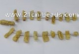 CTD1652 Top drilled 10*20mm - 15*40mm freeform druzy agate beads