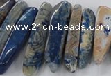 CTD1666 Top drilled 8*25mm - 15*50mm sticks agate gemstone beads