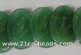 CTD23 Top drilled 20*30mm oval green aventurine beads wholesale