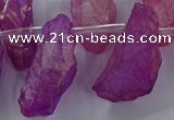 CTD2632 Top drilled 10*25mm - 20*45mm nuggets plated druzy quartz beads