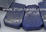 CTD3510 Top drilled 15*25mm - 25*35mm freeform lapis lazuli beads