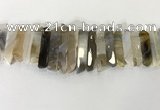 CTD3731 Top drilled 8*20mm - 10*50mm sticks agate gemstone beads