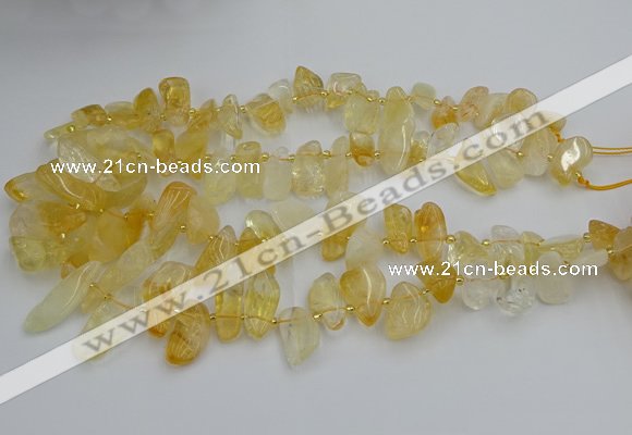 CTD452 15.5 inches 10*14mm - 15*30mm freeform citrine beads