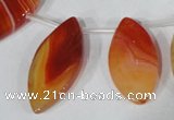 CTD49 Top drilled 13*30mm – 18*45mm marquise agate gemstone beads
