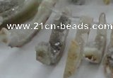 CTD675 Top drilled 10*25mm - 12*45mm wand agate gemstone beads