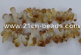 CTD840 Top drilled 10*20mm - 15*30mm nuggets citrine gemstone beads