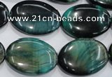 CTE1050 15.5 inches 18*25mm oval dyed green tiger eye beads