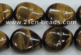 CTE114 15.5 inches 18*22mm nugget yellow tiger eye beads wholesale