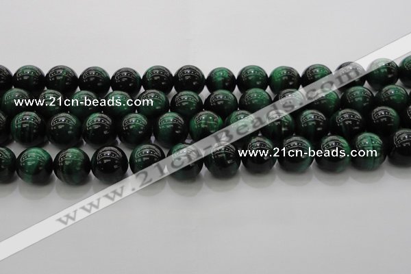 CTE1425 15.5 inches 14mm round green tiger eye beads wholesale