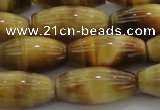 CTE1522 15.5 inches 8*18mm rice golden tiger eye beads wholesale