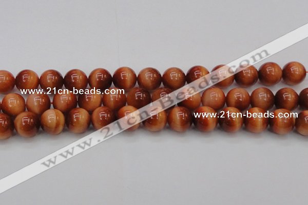 CTE1666 15.5 inches 16mm round sun orange tiger eye beads