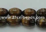 CTE1700 15.5 inches 10*14mm rice yellow tiger eye beads