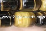 CTE2061 15.5 inches 13*18mm drum yellow tiger eye gemstone beads