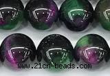 CTE2438 15 inches 10mm round mixed tiger eye beads