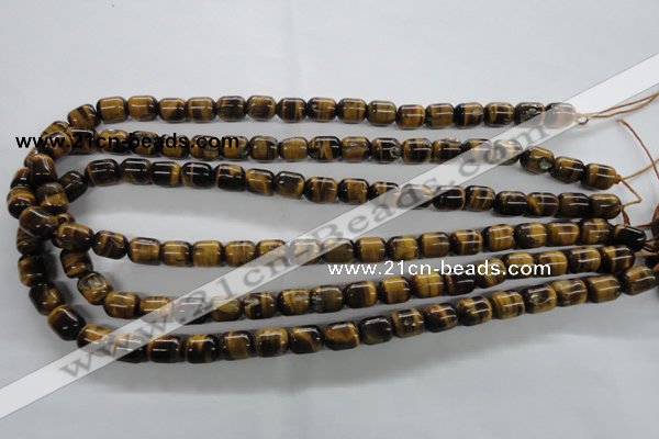 CTE328 15.5 inches 8*10mm drum yellow tiger eye gemstone beads
