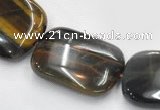 CTE39 15.5 inches 15*20mm rectangle blue tiger eye beads wholesale