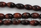 CTE51 15.5 inches 8*12mm rice red tiger eye gemstone beads