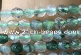 CTG1008 15.5 inches 2mm faceted round tiny moss agate beads