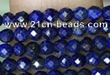 CTG1074 15.5 inches 2mm faceted round tiny dyed lapis lazuli  beads