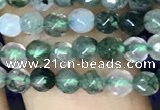 CTG1115 15.5 inches 3mm faceted round tiny moss agate beads