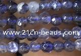 CTG1141 15.5 inches 3mm faceted round tiny iolite gemstone beads