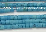 CTG1372 15.5 inches 1.5*2mm heishi tiny blue turquoise beads