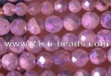 CTG1507 15.5 inches 3mm faceted round AB-color labradorite beads