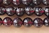 CTG1597 15.5 inches 4mm round red garnet beads wholesale