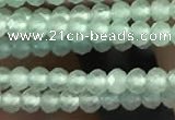 CTG2249 15 inches 2mm faceted round natural prehnite beads