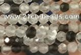 CTG2256 15 inches 2mm faceted round ghost crystal beads