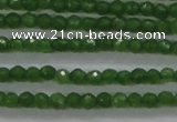 CTG416 15.5 inches 2mm faceted round tiny dyed candy jade beads