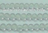 CTG44 15.5 inches 2mm round tiny white crystal beads wholesale