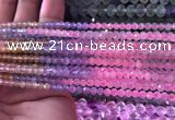 CTG838 15.5 inches 3mm faceted round tiny morganite beads