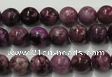CTJ503 15.5 inches 10mm round dyed purple jasper beads wholesale