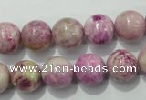 CTJ505 15.5 inches 12mm round dyed purple jasper beads wholesale