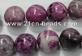 CTJ506 15.5 inches 14mm round dyed purple jasper beads wholesale