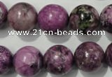 CTJ507 15.5 inches 16mm round dyed purple jasper beads wholesale