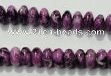 CTJ511 15.5 inches 5*8mm rondelle dyed purple jasper beads wholesale